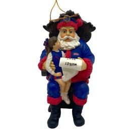 The Memory Company Ole Miss Rebels Wishlist Santa Ornament by The Memory Company-RARE-N