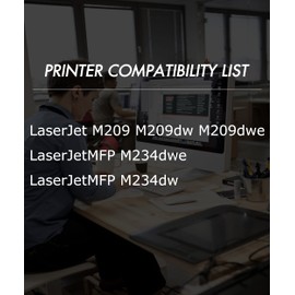 Green Toner Supply 134A Compatible W1340A Toner Cartridge 134A 1-Pack (1xBlack) Work for M209dwe M209dw M209 MFP M234dwe M234dw Printer
