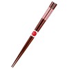 13382-1 Ceramic Pattern Wakasa Painted Chopsticks, Japanese Style, Shibuki Persimmon,