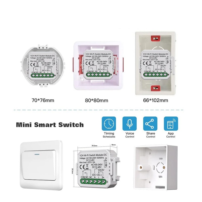 Tuya Smart Life App 1 Channel DC 5V 24V 32V
