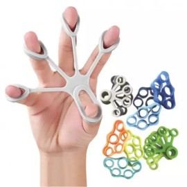 발달기구 소근육운동 손가락 손스트레칭 악력기 [5-손가락운동-회색4kg] Developmental Equipment for Fine Motor Skills Finger Hand Stretching Grip Strengthener [5-Finger Exercise - Gray 4kg]