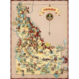 Puzzles for Adults 1000 Pieces Idaho Wooden Map Jigsaw Puzzle Games USA of State Puzzle Map Decorate