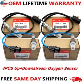 Factory/OEM 4pcs OEM Up+Downstream Oxygen Sensor For Accord Odyssey Pilot Acura MDX TL TSX