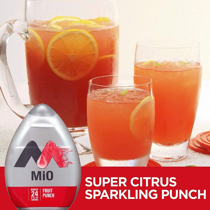 MiO Liquid Water Enhancer (Fruit Punch, 6 Cans)
