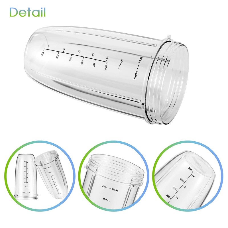 2-Pack Replacement Parts Upgrade 32oz Cups with Flip-Top to-Go-Lid and