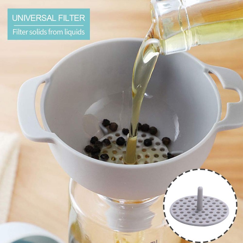 Uponer Kitchen Funnel 4-in-1 Multifunctional Funnel Set 3-Piece Funnel with