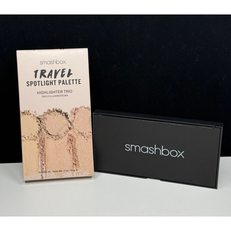 Paleta iluminadora Smashbox Travel Spotlight Trio 0,17 oz nueva en