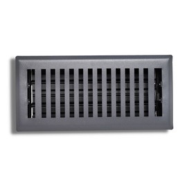 Sierra Grates Precision Flow 4"x14" Steel Floor Register - Contemporary Design, Granite Grey Finish - Premium Home Vent Covers, Durable & Decorative - Fits 4"x14" Duct Openings, Easy Installation