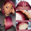 99J Burgundy Lace Front Wigs Human Hair Bob Wig 13x4