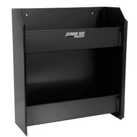Extreme Max 5001.6567 Wall-Mount Aluminum Junior Oil Jug Storage Cabinet for Race Trailer, Garage, Shop, Enclosed Trailer, Toy Hauler - Holds 12 1-Quart (32 oz.) Oil Jugs, Black