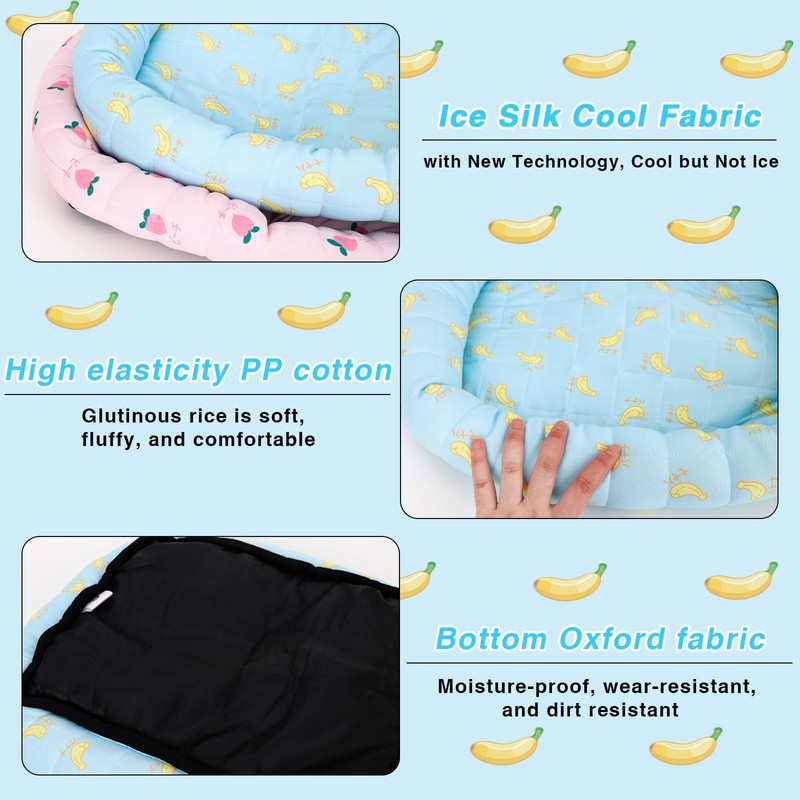 Homiliky Dog Cooling Bed Mats, 45x40cm Pet Cooling Mat Self