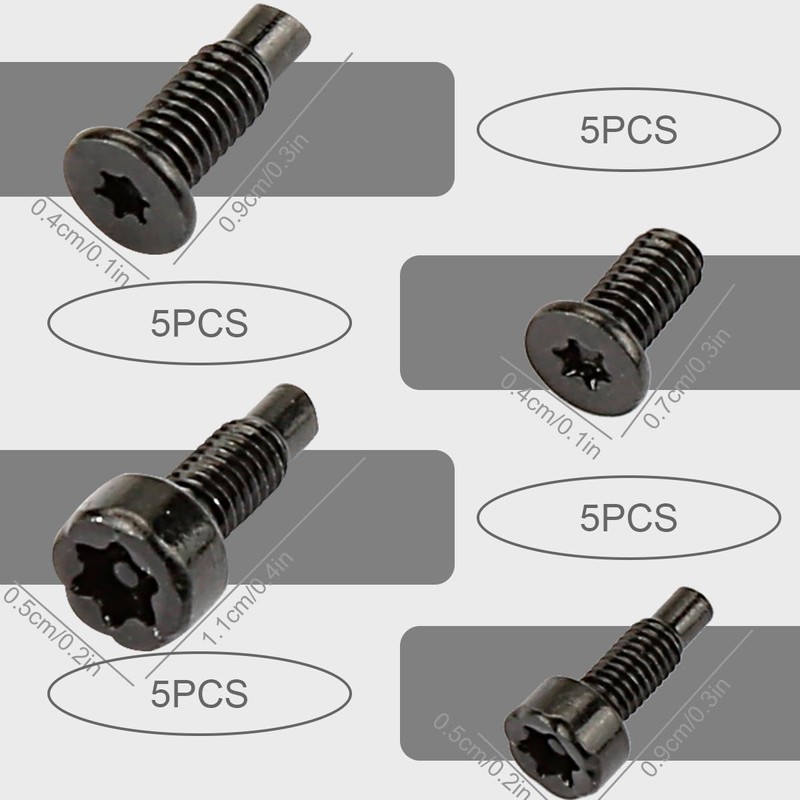 20Pcs Ring Doorbell Screws Replacement, GLADFRESIT T6 T15 Security Spare