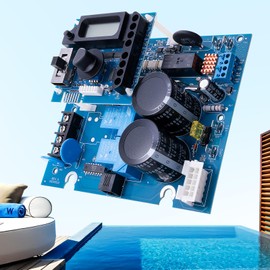 2026 GLX-PCB-RITE Main Circuit Board & GLX-PCB-DSP Display Board Pool Replacement Kit for Hayward AquaRite Salt Chlorine Generator System, Upgrade for TGoldline T-CELL-15 SwimPure Blue Essence Parts