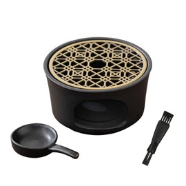 Purifying Dish White Sage Incense Dish Aroma Pot Purifying Sage Purifying Power Stone Place Dish (Black)