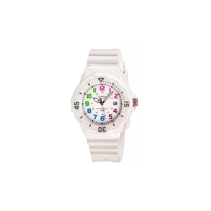 Casio LRW200H-7B Women's Diver Series Sports White Dial White Strap