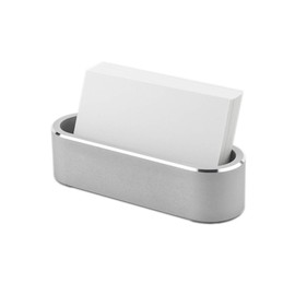 Aluminum Business Card Holder Display Office Business Card Stand Name Card Display Organizer for Desk