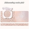 Moonlight Colour Monochrome Glitter Eyeshadow, Single Shimmer Palette, Hypoallergenic for