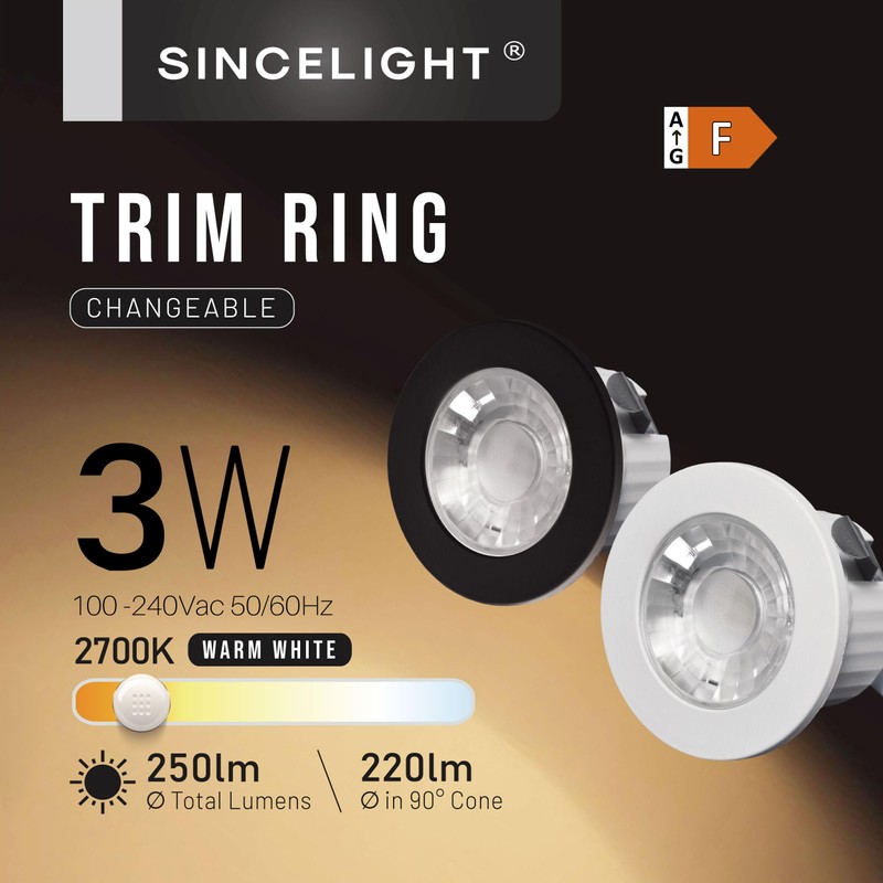 SINCELIGHT Mini Recessed Spotlight,Small Downlight for 35-40mm Ceiling Hole,Cabinet,Showcase, MR11
