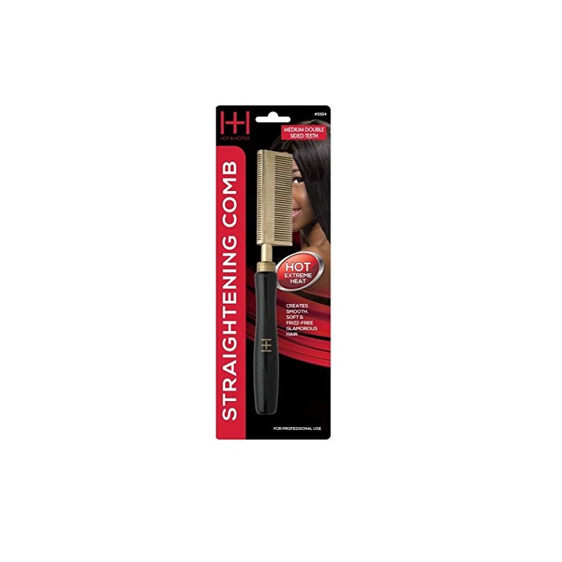 Annie Straightening Comb, Med Teeth, Double Sided