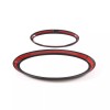 car-attention Matte Black Front/Rear Emblem Badge Logo cover trim For