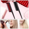 3 Pcs Hairdressing Back Combing Triple Teasing Comb Hairdressing Back