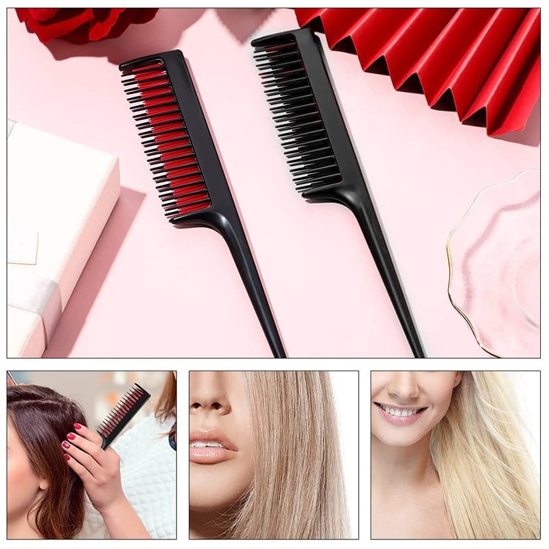 3 Pcs Hairdressing Back Combing Triple Teasing Comb Hairdressing Back