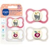 MAM Supreme Night Pacifiers (2 Pack, 1 Sterilizing Pacifier Case),