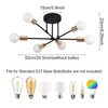 ZYDTRIP Sputnik Chandelier Ceiling Light, Adjustable Ceiling Lights Living Room