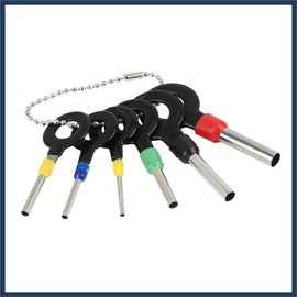 VekAuto 6pcs Car Wire Terminal Removal Tool Wiring Connector Pin Extractor Auto Accessories