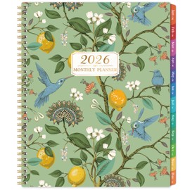2026 Monthly Planner - 2026 Planner, JAN 2026 - DEC 2026, 2026 Monthly Planners 9" x 11" with Colorful Tabs, 12-Month Planner/Calendar with Contacts & Passwords &Thick Paper - Bird