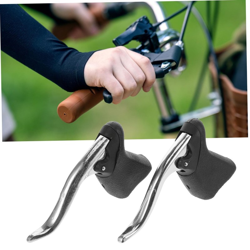 Kisangel 2pcs Mountain Bike Brake Handle Road Bike Handlebar Lever