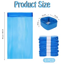 Pack of 6 Nappy Bin Refill Film, Refill Film, Nappy Bin Refill Cassettes, Nappy Bin Refill Cassettes, Angelcare Nappy Bin, Refill Film for Nappy Bin, Compatible Environmentally Friendly