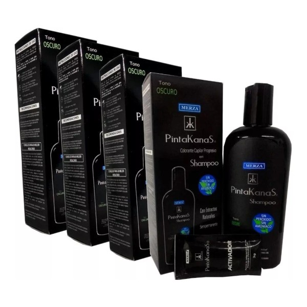 Merza Pintakanas 2 Pzas Shampoo Pintakanas Sin Peróxido Ni Amoniaco