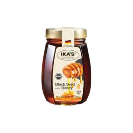 Ika's Garden Raw Black Seed with Honey - 100% Pure, Unfiltered, Gluten-Free – Product of Germany, 17.6 oz (500g) Jar