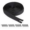 YZROHYI Endless zip with zip, black, 10 m, nylon zip