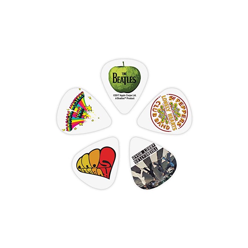 D'Addario Beatles Guitar Picks, Classic Albums, Medium, Juego de 10