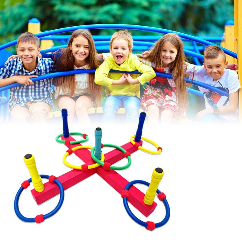 Ring Toss Yard Game Set Outdoor Indoor Ring Toss Game
