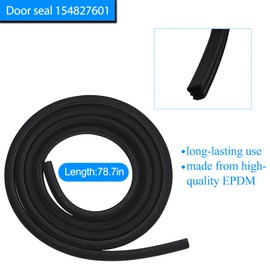 APPLIANCEMATES 154827601 Dishwasher Door Seal&809006501 Lower Seal&154701001 Splash Shield kit Compatible with Frigidaire, Kenmore Replace 154211801,AP4338941,PS2203346, AP5690109