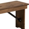 Flash Furniture Hercules Series 40" x 12" Commercial Grade Rustic