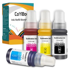 CoYlBod Sublimation Ink for Supertank Refilled Ink Bottles Compatible for ET-2800 ET-2803 ET-2720 ET-4700 ET-4750 ET-4760 ET-2700 ET-2750 ET-2760 ET-3710 ET-15000 ET-3700 ET-3750 ET-3760 ET-3850