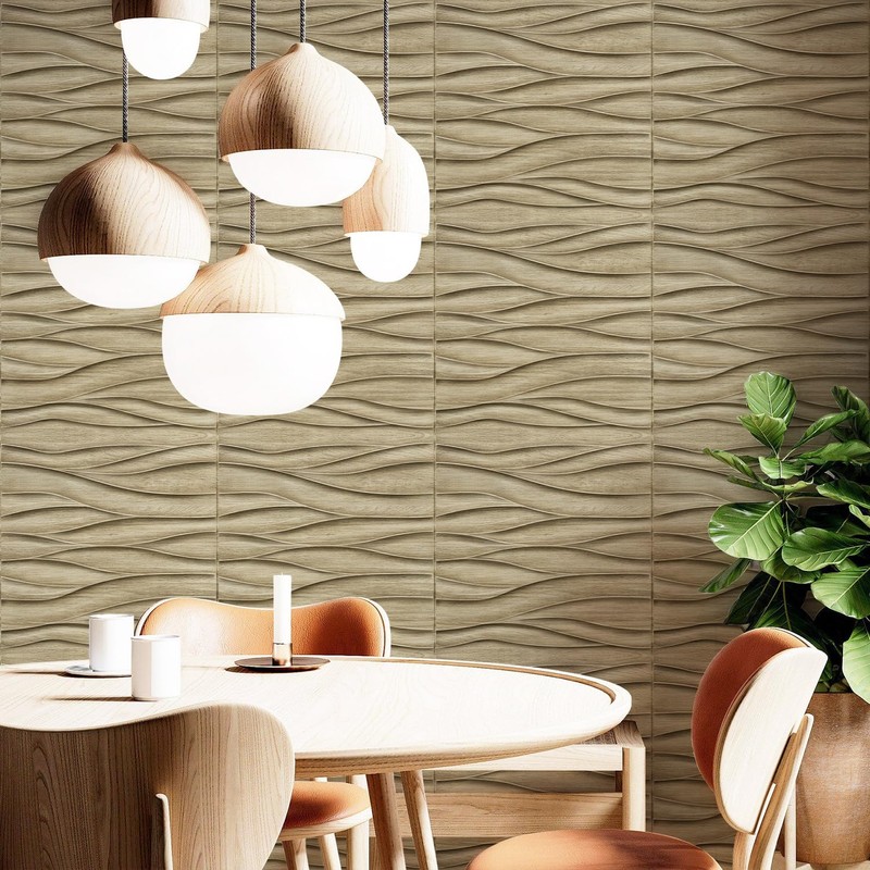 STICKGOO 3D Wall Panels for Interior Wall Decor, Wood 3D