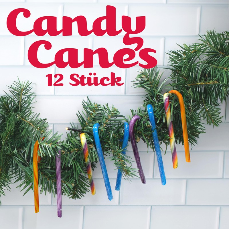 Christmas Candy Canes Rainbow Flavour
