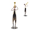 Trumpet Player Figurine Modern Abstract Handcrafted Metal Musician Sculpture for