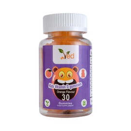 Ved Kids Vitamin D Gummies for Vitamin D Supplement, Energy & Immune System – Vegan - 15 Days Supply, 30 Chewable Kids Vitamins Gummies.(15 Days Supply)