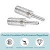 uxcell 2Pcs 5/8" to 1/4" Hose Barb Reducer Pipe Fitting,