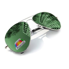 4sold Vintage Retro Polarized Sunglasses for Men Outdoor Sport Ultra-Light Metallic Metal Frame HD Lens Glasses Air Force Unisex UV 400 Protection (Green)