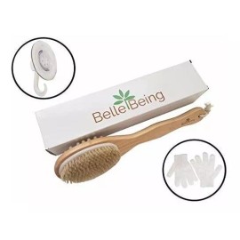 Belle Being Pincel Seco Para La Celulitis Y Drenaje Linfático. Cepillado