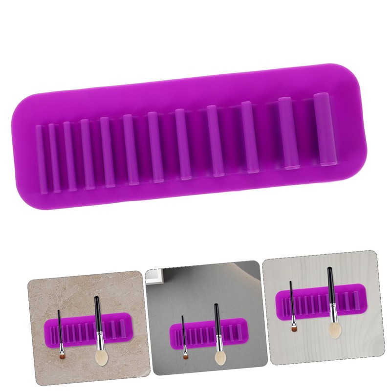 OHPHCALL Makeup Brush Rack Wall Mount Travel Makeup Brush Dryer