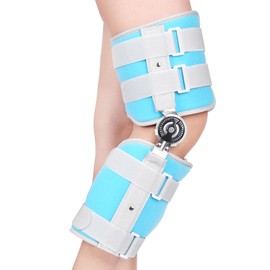 Kids Hinged Knee Brace Children Toddler Knee Immobilizer with Side Stabilizers Pediatric Medical ROM Post Op Knee Brace for Knee Pain Arthritis ACL PCL MCL Meniscus Tear Injuries (Small)