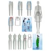 XIEHAIGE 4 Pcs Humanoid Clothing Measuring French Curve Pattern Grading